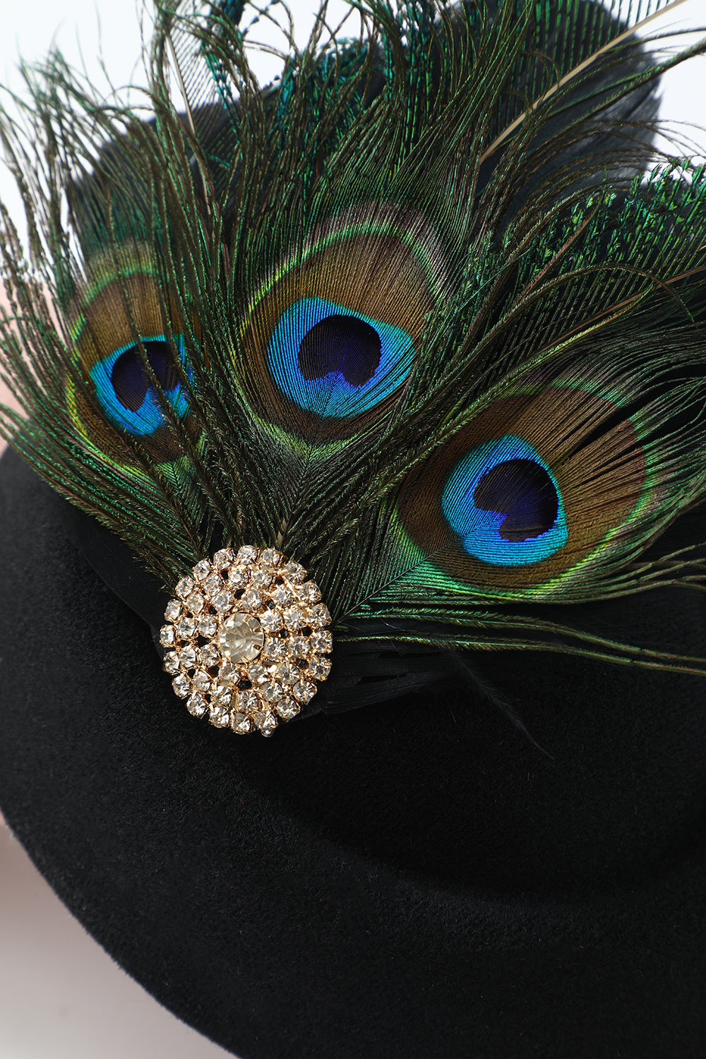 Black Peacock 1920s Headpieces