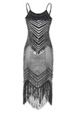 Fringed Vintage 1920s Sequin Dress