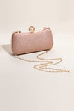 Glitter Blush Beaded Party Clutch