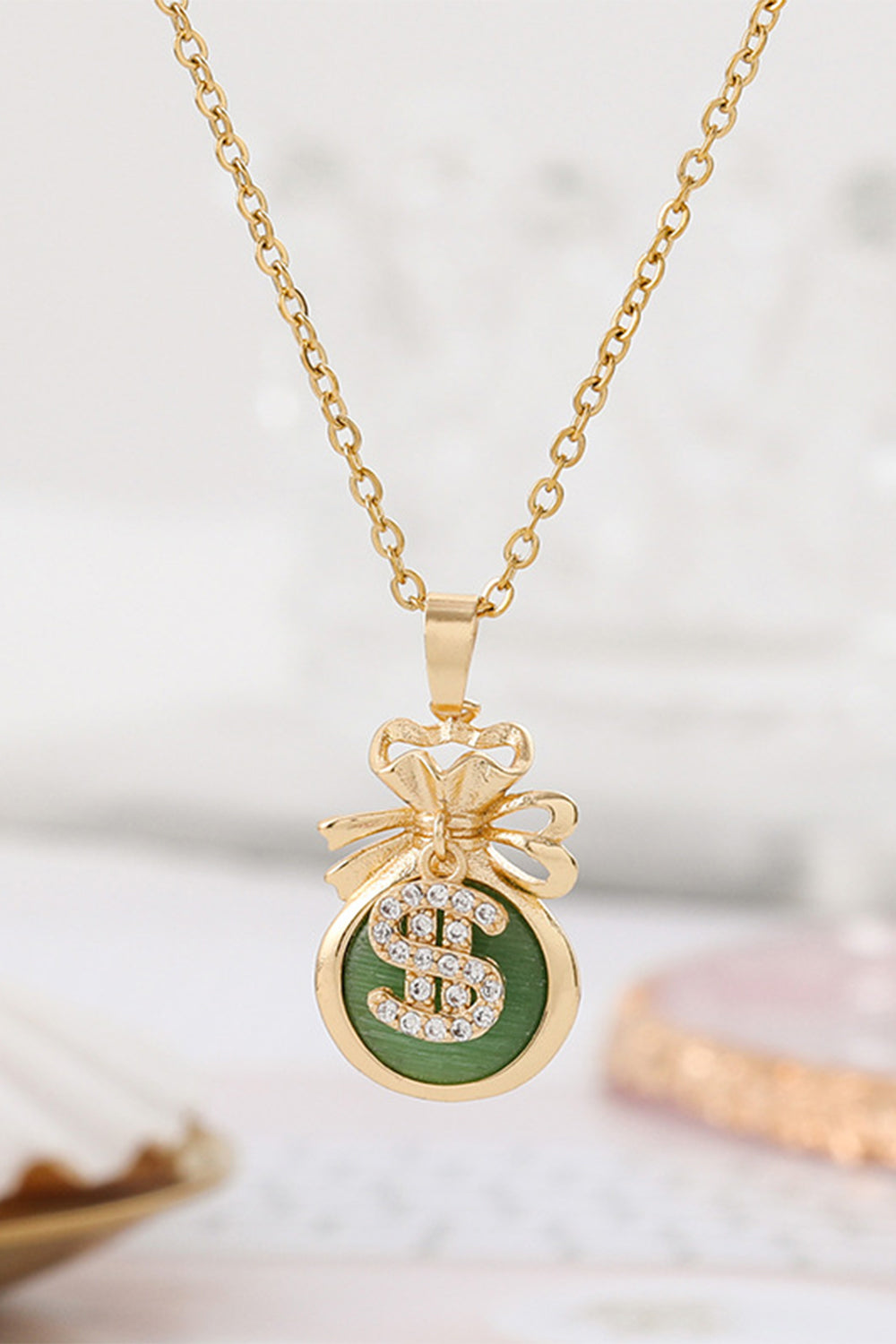 Golden Money Bag Necklace