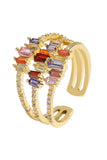 Golden Rhinestone Ring