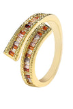 Rhinestone Golden Ring