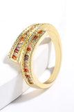 Rhinestone Golden Ring