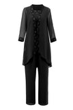 Black Mother of the Bride Pant Suits