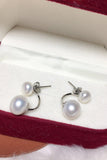 Simple White Pearl Earrings