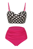 Two Piece Halter Green Swimsuit