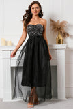 Black Sweetheart Beaded Ball Dress