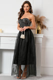 Black Sweetheart Beaded Ball Dress