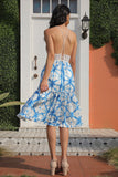 Blue Print Beach Summer Dress