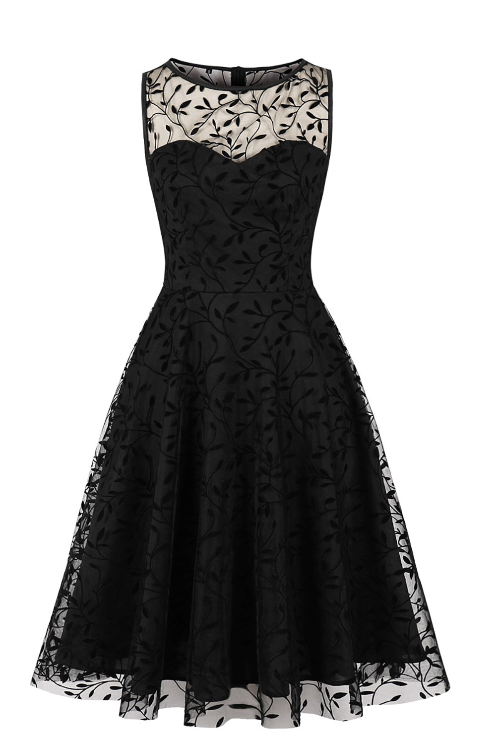 Black Lace Vintage Dress