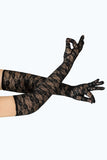 Black Lace 1920s Gatsby Party Gloves