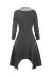 Long Sleeves Black Vintage Halloween Dress