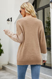 Round Neck Black Loose Women's Knitted Sweater