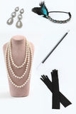 Headpiece Drop Earrings Three Pieces 1920s Party Accessories Set
