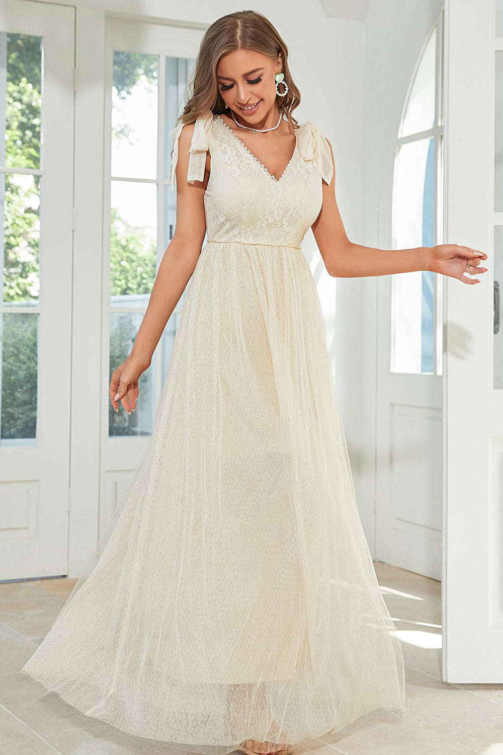 Apricot wedding outlet guest dresses