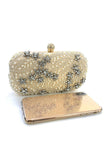 Black Beaded Evening Clutch Bag