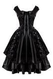 A Line Halloween Black Vintage Dress with Lace