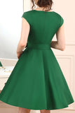 1950s Army Green Dress