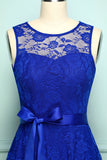 Lace Royal Blue Dress