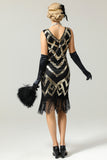 Sequins 1920s Fringe Flapper Dress