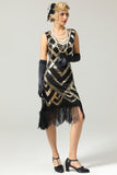 Sequins 1920s Fringe Flapper Dress