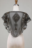 Beaded Golden Sequins 1920s Cape