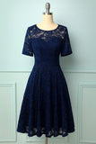 Burgundy Bridesmaid Plus Size Lace Dress