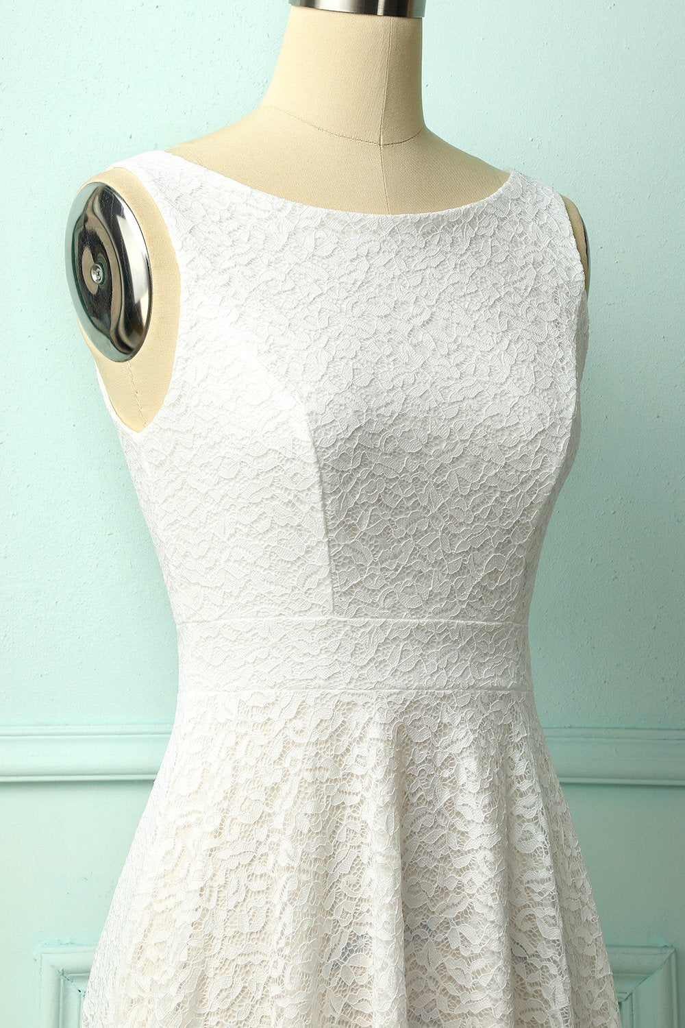 Lace White Dress