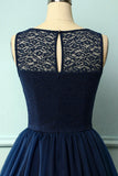 Navy Lace Party Dress