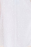 Long Sleeve Ruffle A Line White Maxi Dress