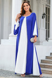 Blue & White Patchwork Mother Dress