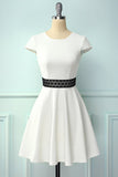 White Dress With Hollow Lace