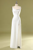 Mermaid White Long Wedding Dress