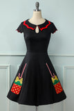 1950s Christmas Swing Dress