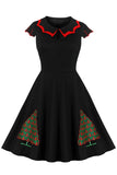 1950s Christmas Swing Dress