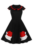 1950s Christmas Swing Dress