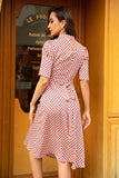 Red Polka Dots Vintage Dress