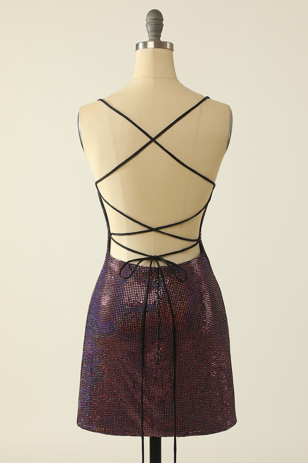 Fuchsia Sequin Cocktail Dress