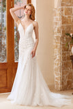 Mermaid Chruch Sweep Train Wedding Dress