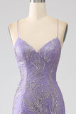Sparkly Mermaid Lilac Long Ball Dress