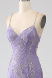 Sparkly Mermaid Lilac Long Ball Dress