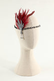 Black Beaded Feather 1920s Flapper Headband
