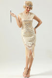 Sequin Fringe Flapper Dress(Does not contain cape)