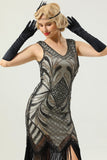 Women 1920s Fringe Sequin Dress