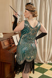 Gatsby Fringed Flapper Dress Roaring Plus Size 1920s Dress