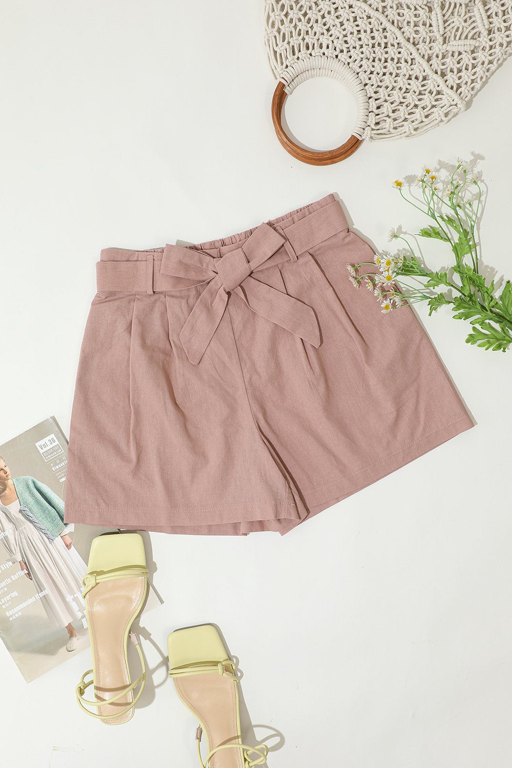 Casual Lace Up Shorts