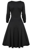 Black and Burgundy Vintage Halloween Dress