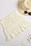 White Crochet Beach Wrap Skirt