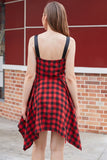 Red & Black Plaid Vintage Dress