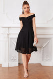 Classic A Line Off the Shoulder Lace Dress